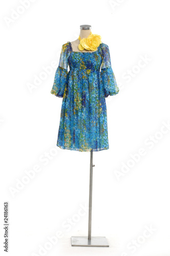 Isolated dress on mannequin