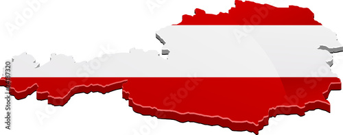 3D-Karte von Österreich