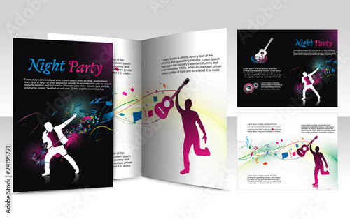 night club brochure design