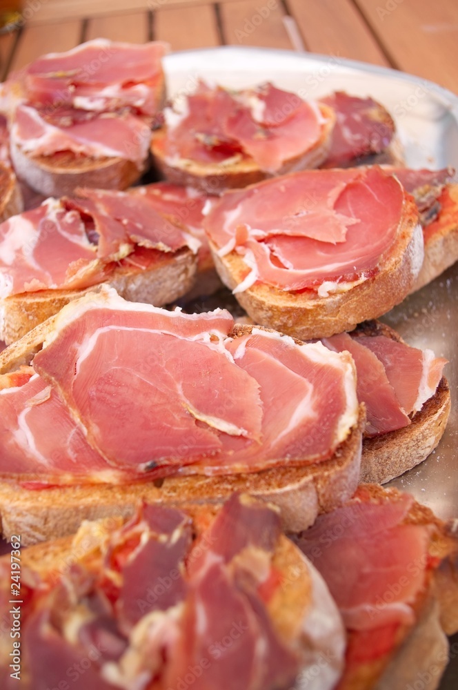 Pa amb tomàquet (spécialité Espagnole) Pa amb tomàquet (spécialité Espagnole)