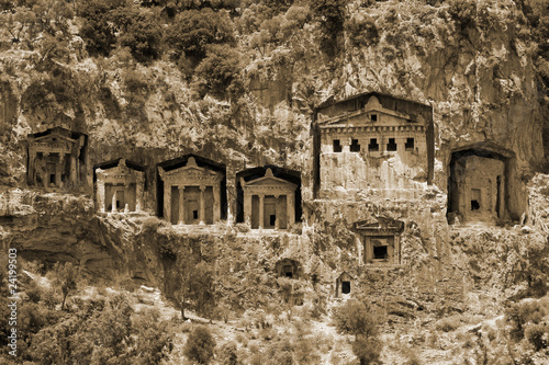 Dalyan Rock Tombs, Kaunos, Turkey