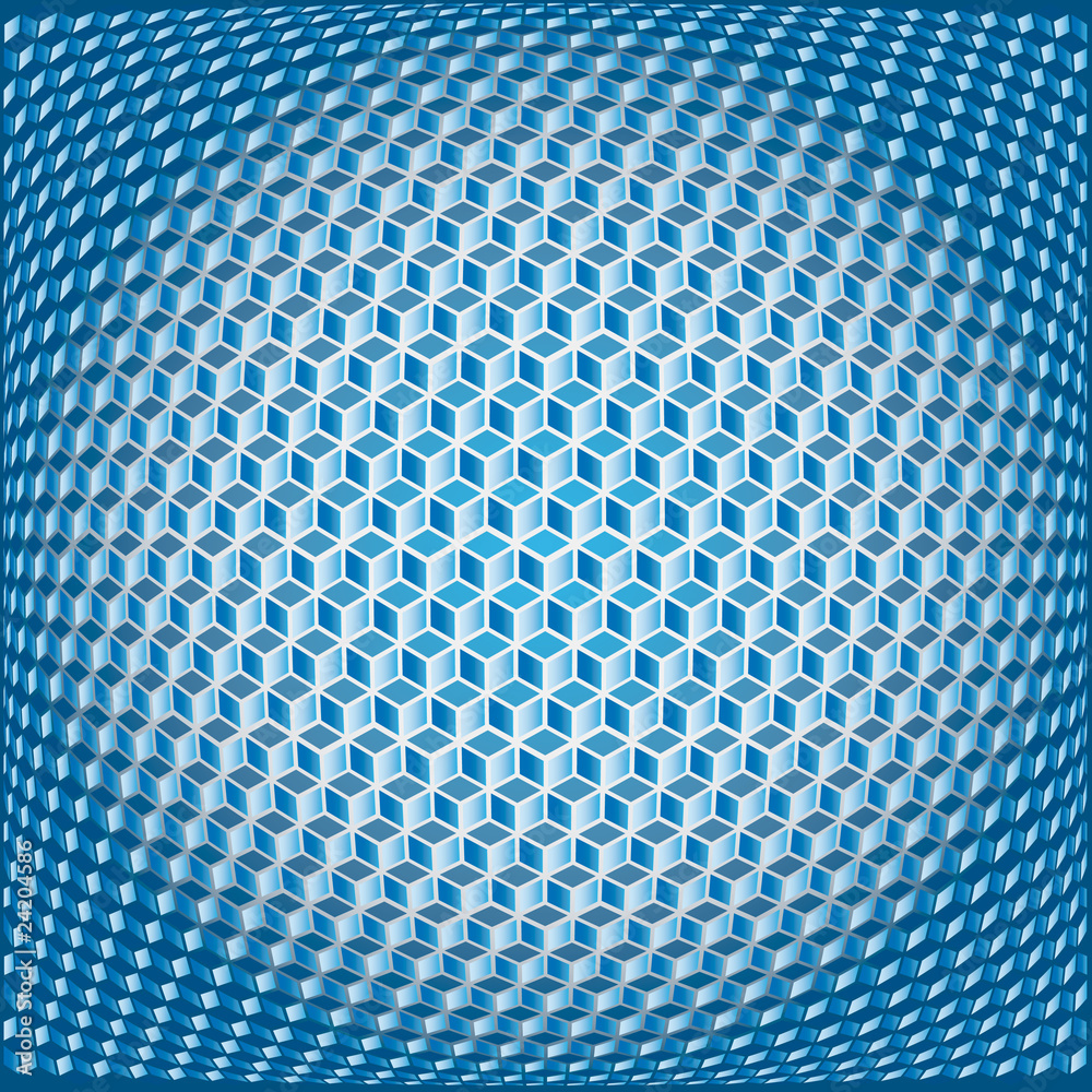 Vector abstract background with cubes