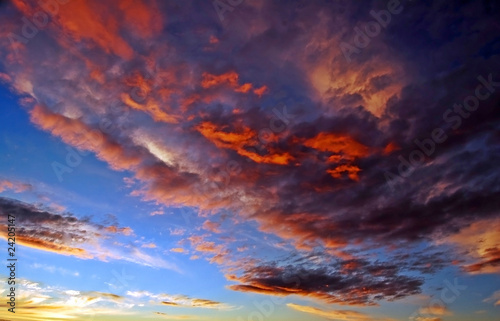 beautyful sunset sky