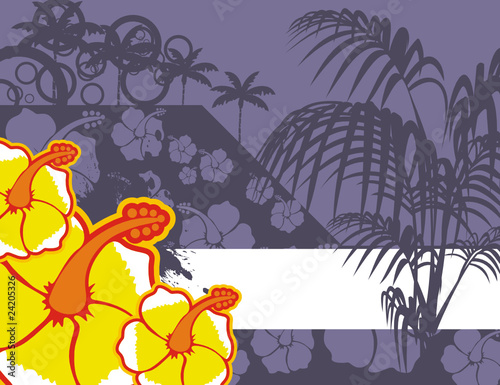 tropical background in vector format 