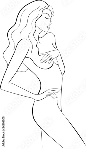 sketch woman body