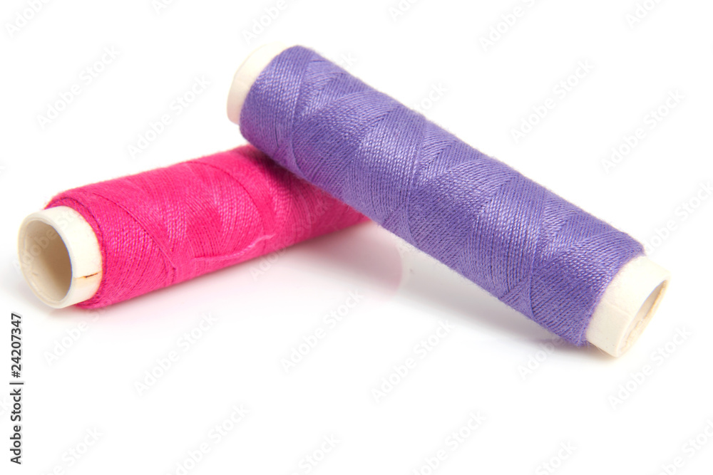 pink sewing gear over white background pink sewing gear over white background