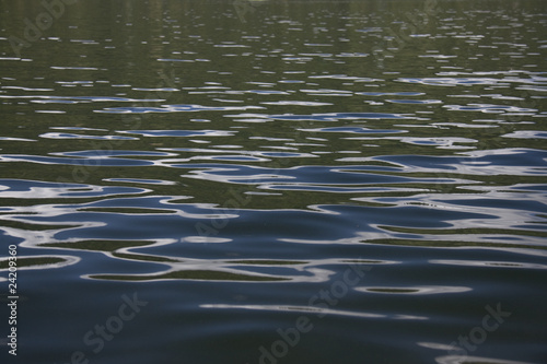 An abstract of a lake surface
