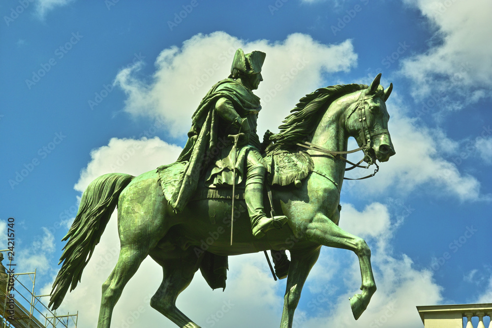 Fototapeta premium Reiterstandbild Friedrich der Große