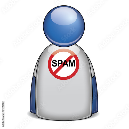 Icono camiseta prohibido SPAM