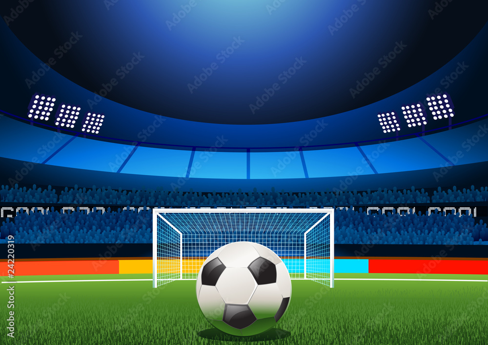 Fototapeta premium Football Stadium Penalty
