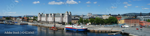 Blick von der Oper in Oslo - Panorama