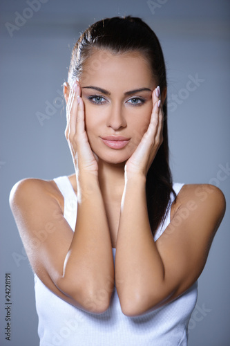 Portrait of beautiful young woman