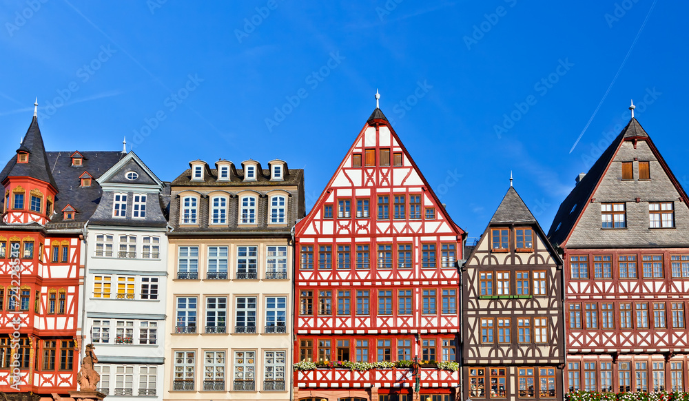 Old traditional buildings in Frankfurt, Germany