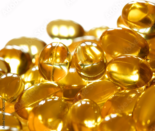 Fish oil capsules photo