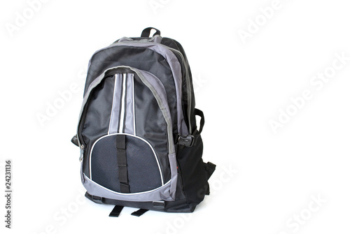 School bag isolated on white background
