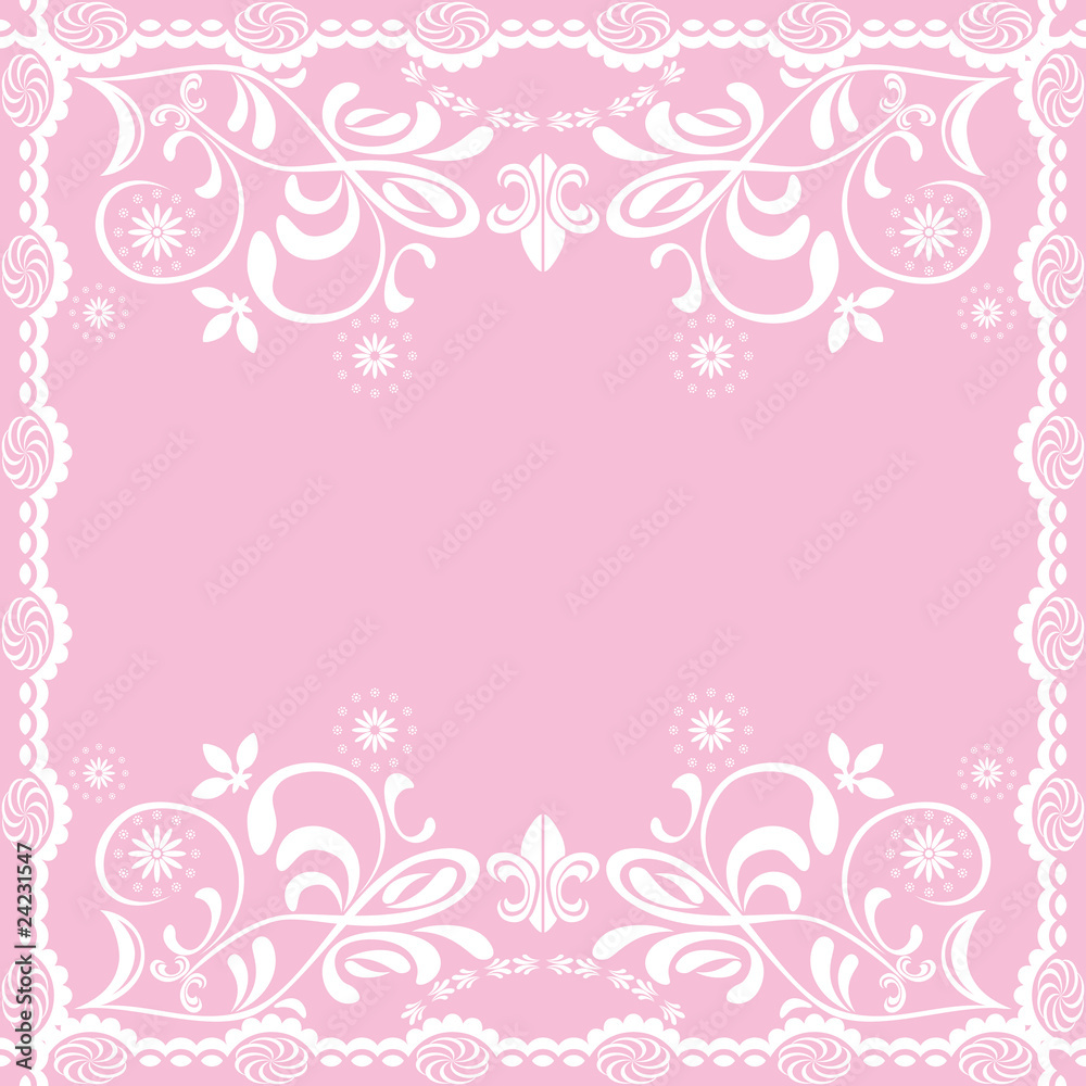 Abstract pink floral background