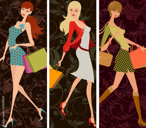 shopping girls
