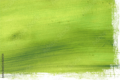 Green coconut paper with grunge edge isolated
