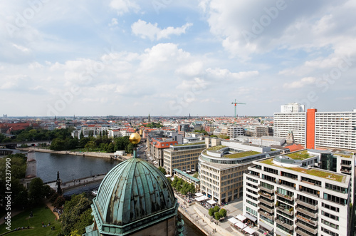 aerial view of central Berlin