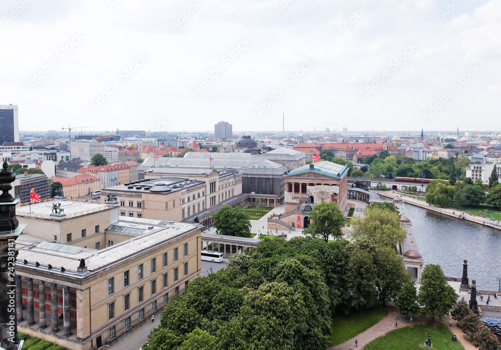 aerial view of central Berlin