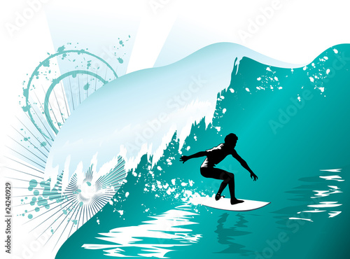 wave surfing