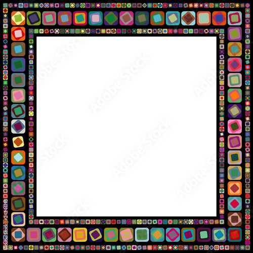 Abstract geometric vector frame