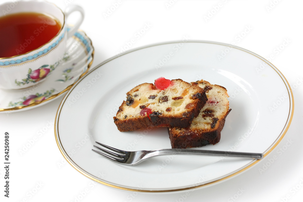 Christmas Fruitcake and Tea