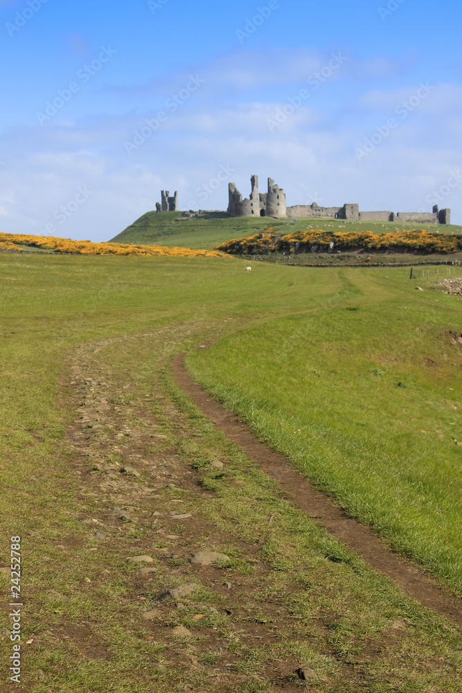 Dunstanburgh castle northumberland coast Dunstanburgh castle northumberland coast