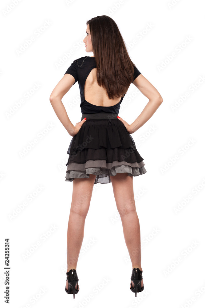 The back of a beautiful young lady The back of a beautiful young lady