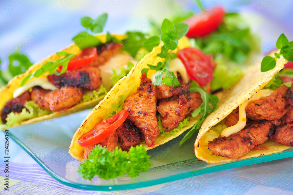 Chicken - Taco´s prall gefüllt Chicken - Taco´s prall gefüllt