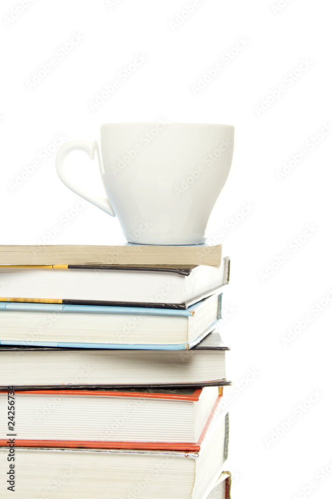 Books and mug Books and mug