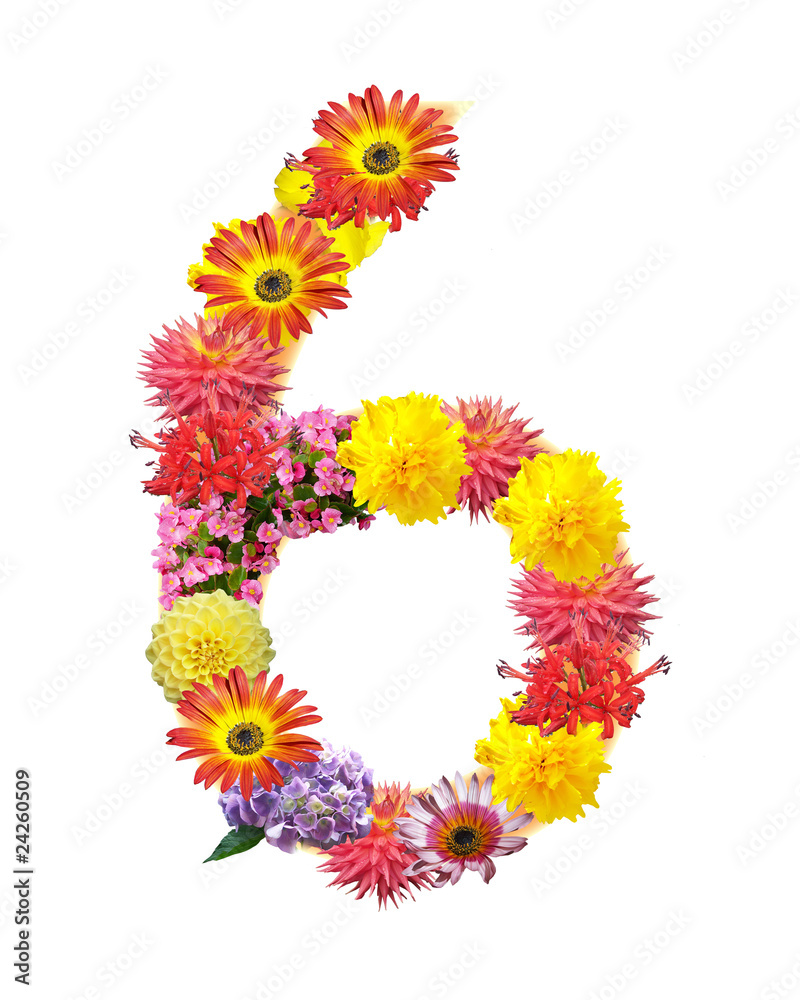 flower letter flower letter