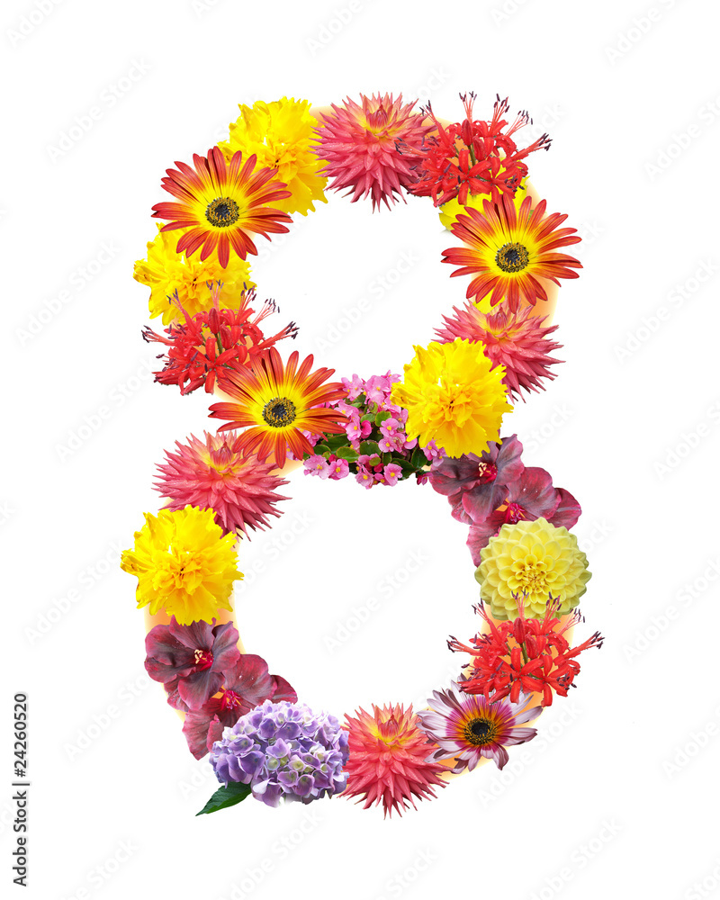 flower letter flower letter