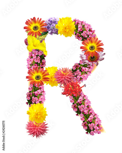 flower letter