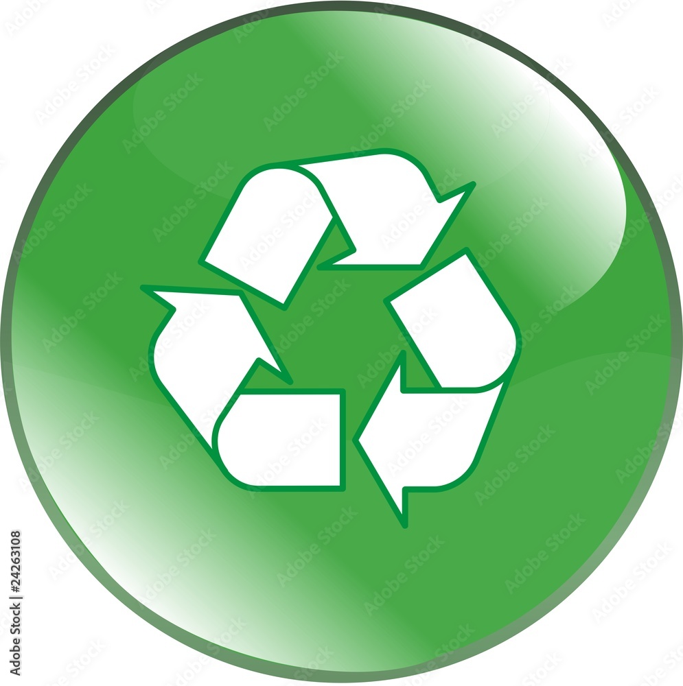 Obraz premium bouton recyclable