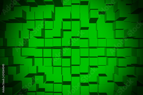 上空からのビル街