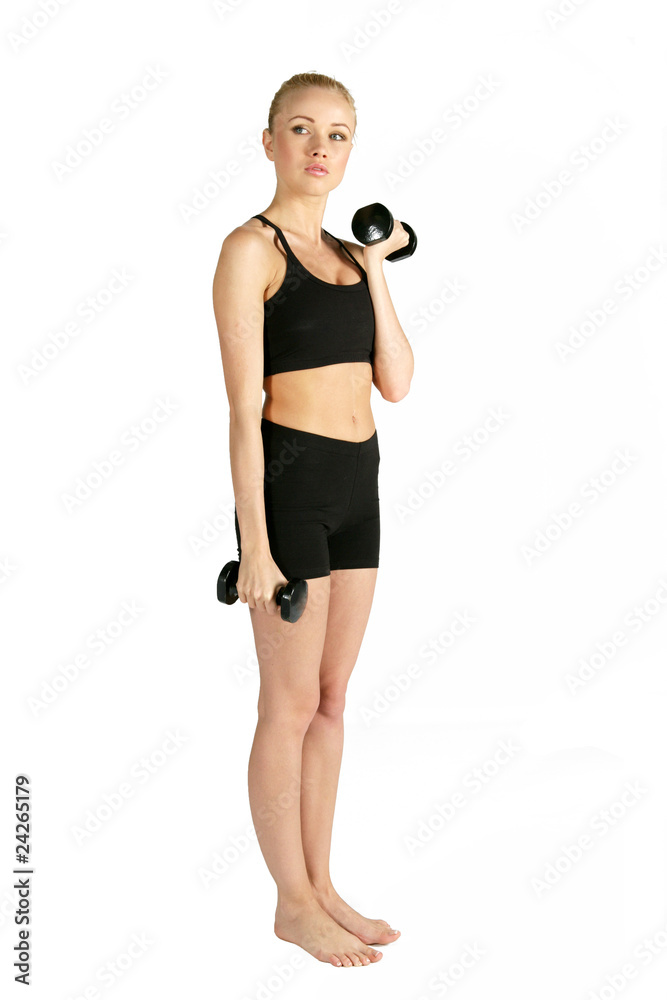 Fototapeta premium Fitness Noir et Blanc