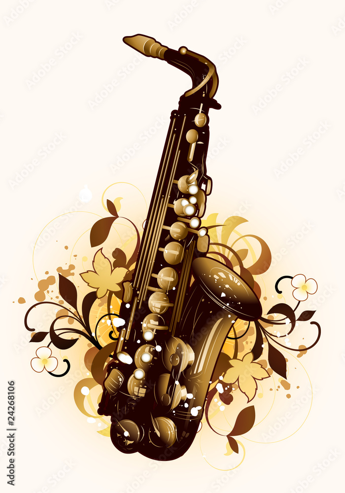 Photography Poster Abstract with saxophone | Wall Art | Abposters.com