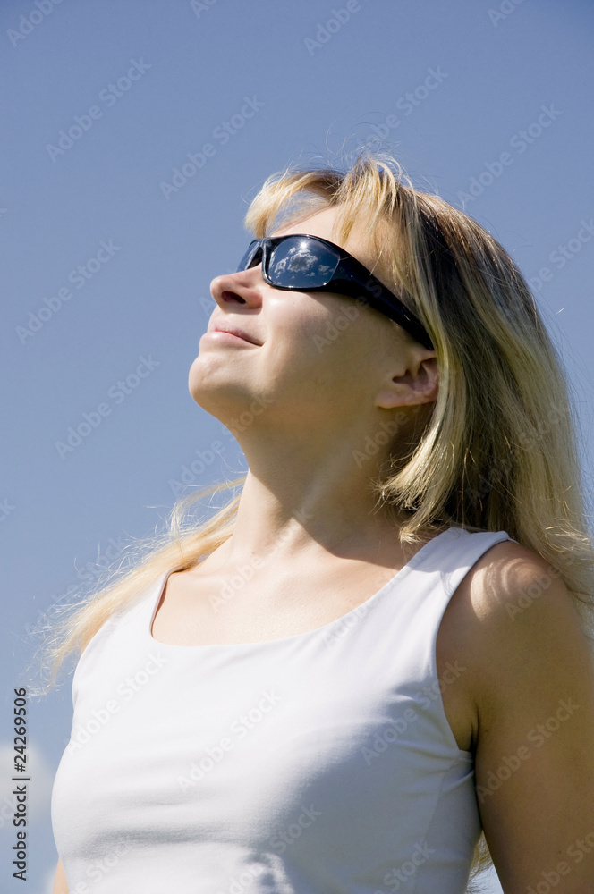 woman in sun glasses