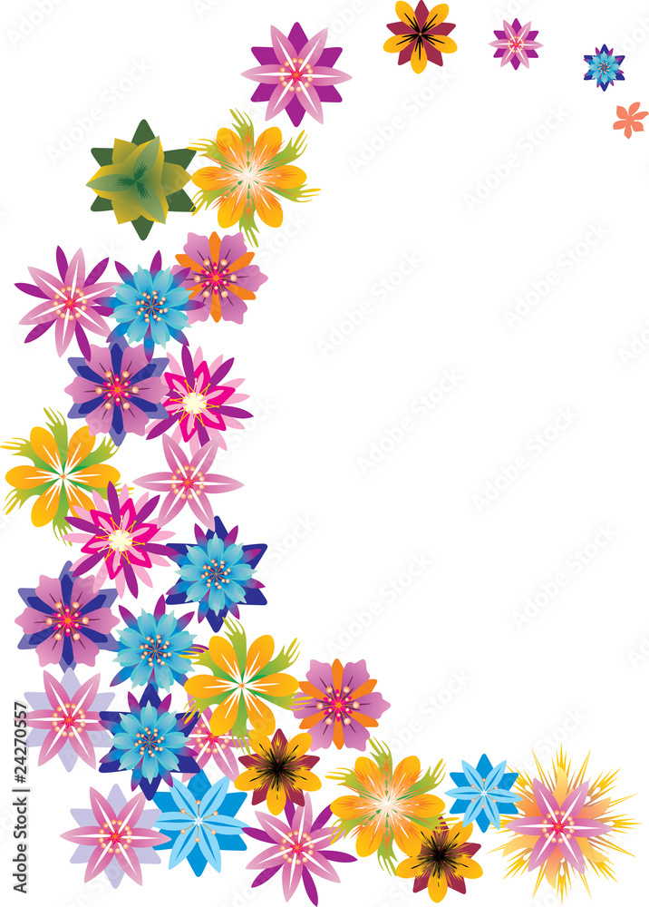 abstract bright color flower curl abstract bright color flower curl