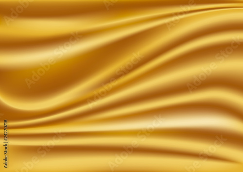 Gold silk fabric