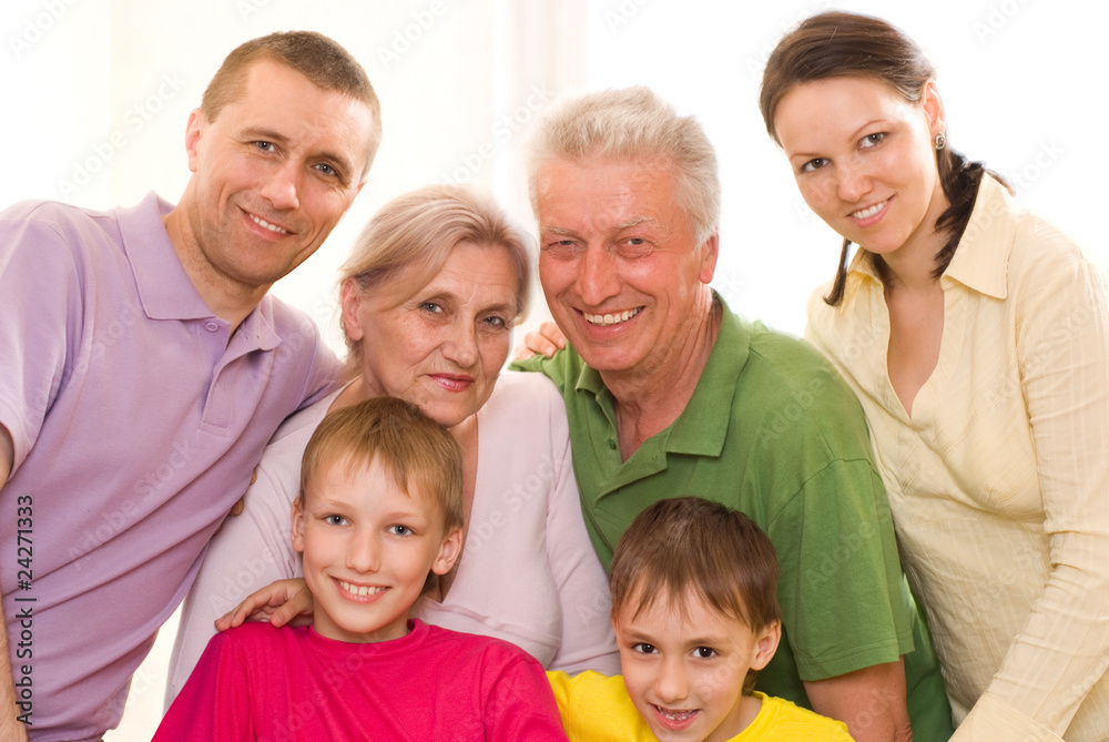 portrait of a happy family