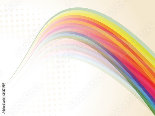 colorful creative rainbow fantastic wave
