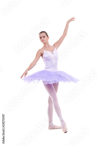 ballerina is dancing gracefully