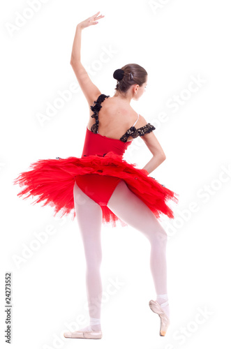 ballerina in a ballet position