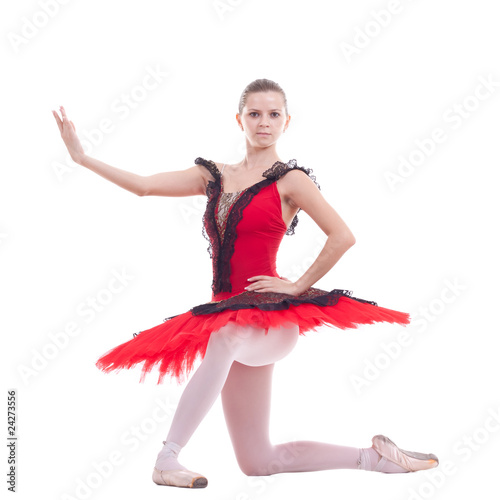 young ballerina posing