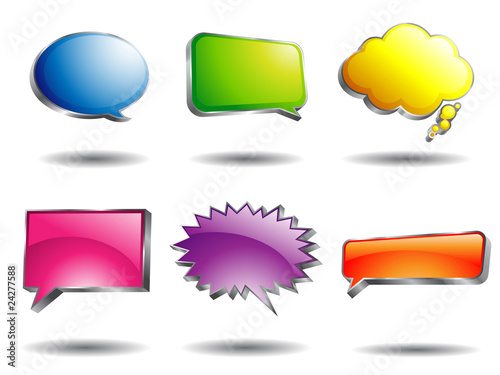 Colorful Speech bubble