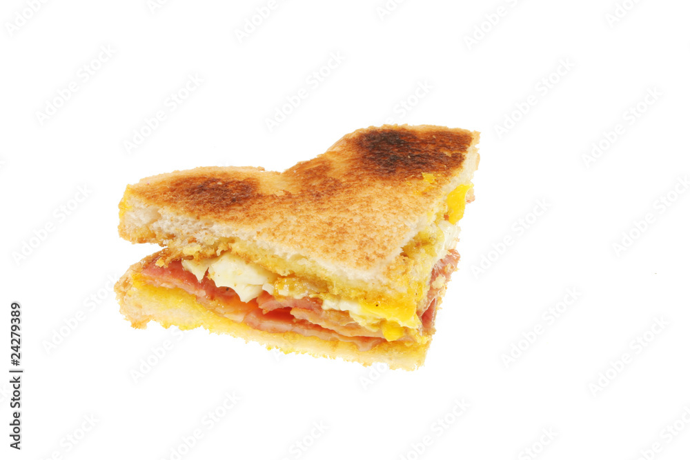 Toasted bacon and egg sandwich Toasted bacon and egg sandwich