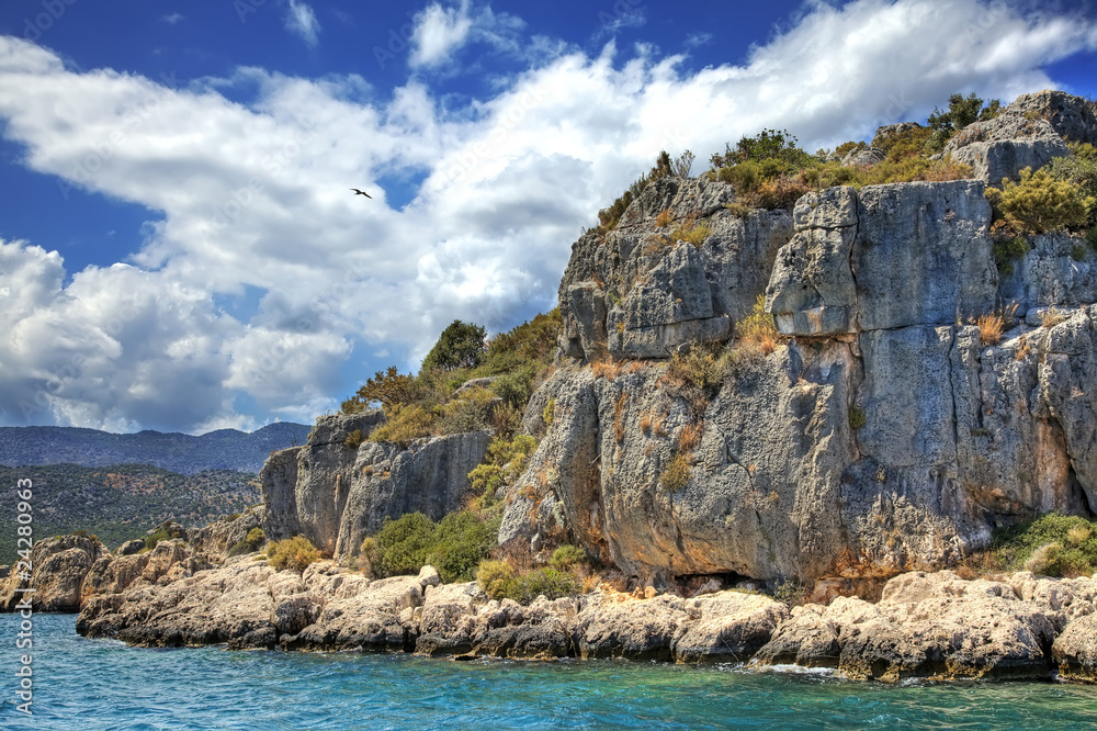 Fototapeta premium rocks in the Mediterranean