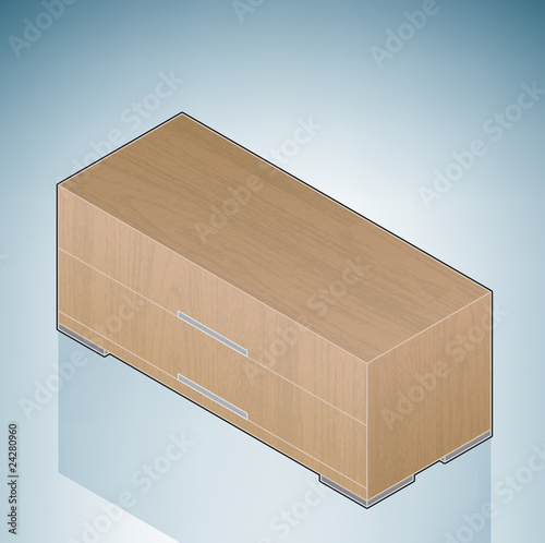 Furniture: Small Bedroom Chest of Drawers